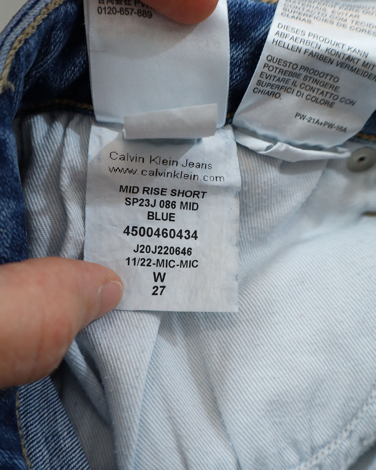 Calvin Klein ženski teksas šorts – 27 (XS)