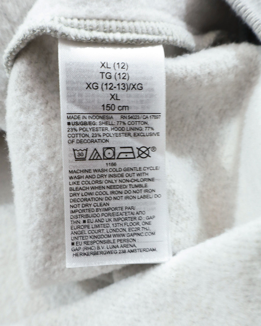 GAP Kids dečji duks sa kapuljačom – XL (150 cm)
