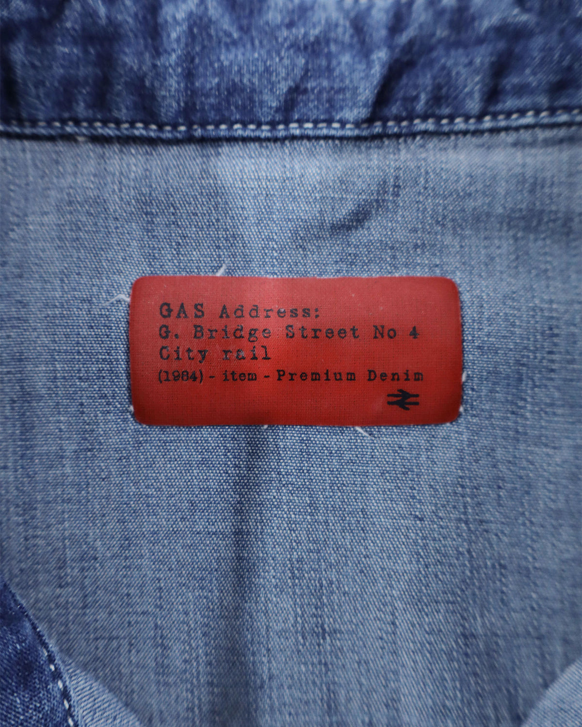 GAS Premium Denim muška teksas košulja – M