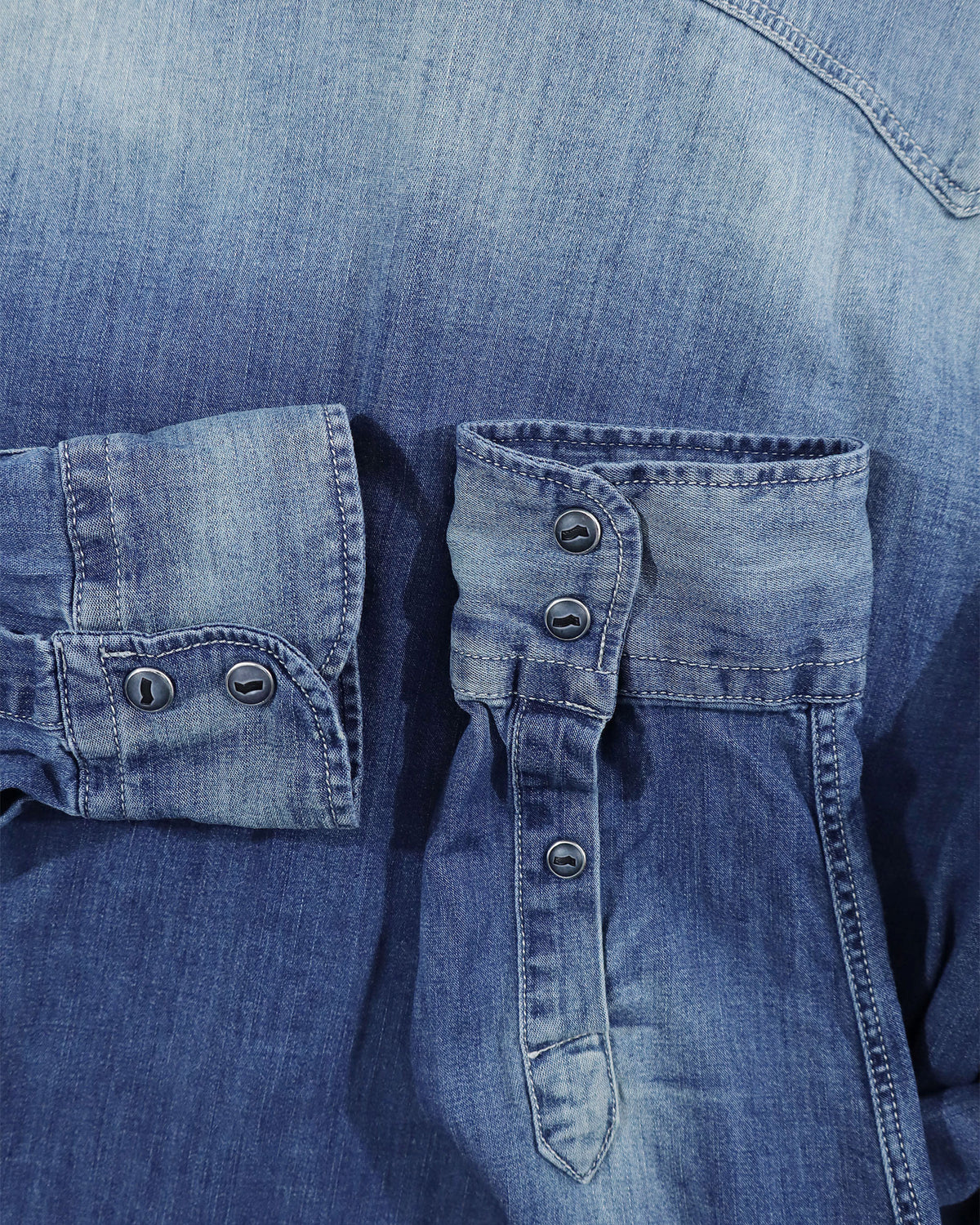 GAS Premium Denim muška teksas košulja – M